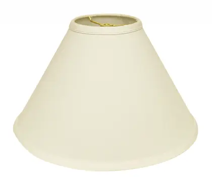 19" Ivory Deep Cone Slanted No Slub Lampshade