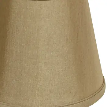 8" Pale Brown Empire Hardback Slanted No Slub Lampshade