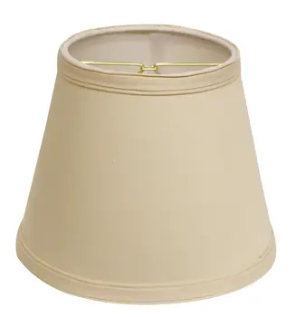 8" Beige Empire Hardback Slanted No Slub Lampshade