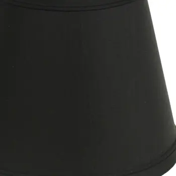 10" Black with White  Empire Hardback Slanted Shantung Lampshade