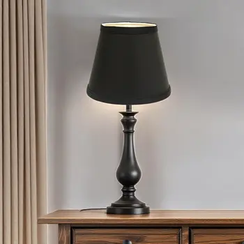 12" Black with White Hardback Empire Slanted Slanted Shantung Lampshade