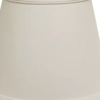 19" White Empire Slanted No Slub Lampshade