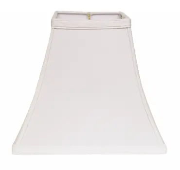 12" White Squre Bell No Slub Lampshade