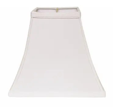 12" White Squre Bell No Slub Lampshade