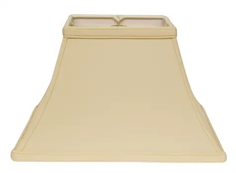 12" Slate Grey Rectangle Bell No Slub Lampshade