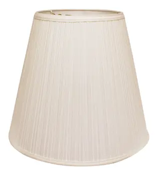 16" White Deep Empire Broadcloth Lampshade