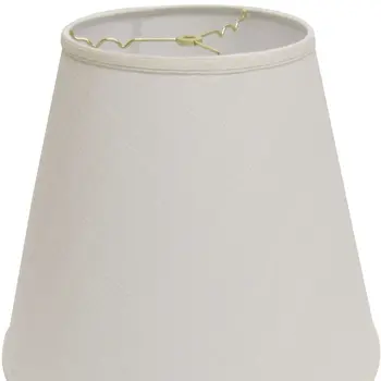 16" Off White Deep Empire Linen Lampshade