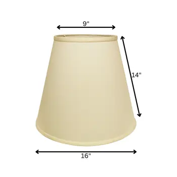 16" Ivory Deep Empire No Slub Lampshade