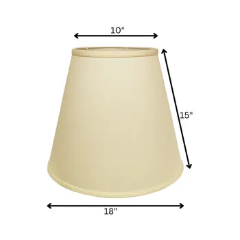 18" Ivory Deep Empire No Slub Lampshade