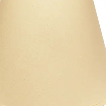 18" Parchment Biege Empire Deep Slanted Linen Lampshade