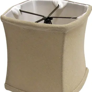 6" Dune Set of 6 Soft Box Chandelier Linen Lampshades