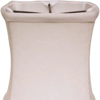 6" Snow Set of 6 Soft Box Chandelier Linen Lampshades