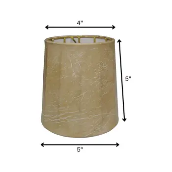 5" Parchment Set of 6 Spine Mouton Lampshades