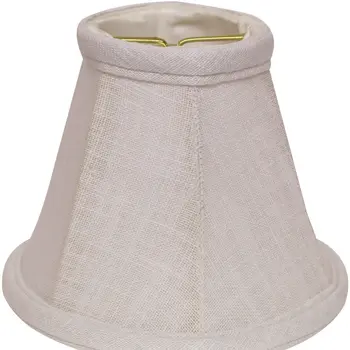 5" White Premium Set of 6 Chandelier Linen Lampshades