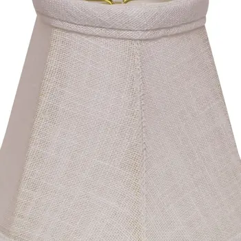 6" White Premium Set of 6 Chandelier Linen Lampshades