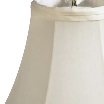 4" Ivory Slanted Silk Set of 6 Chandelier Pongee Shantung Lampshades