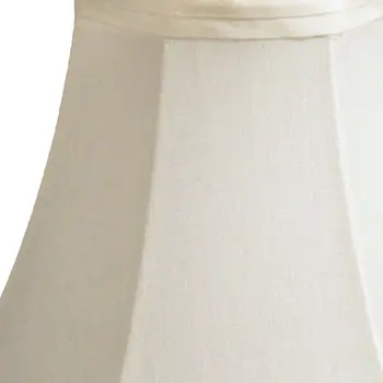 6" Ivory Slanted Set of 6 Chandelier Pongee Shantung Lampshades