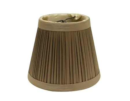 5" Ash Set of 6 Slanted Chandelier Tafetta Lampshades