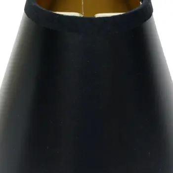 5" Black with Gold Set of 6 Chandelier Parchment Lampshades