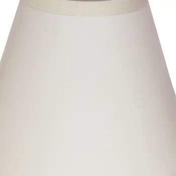 4" Gloss White with White  Set of 6 Chandelier Parchment Lampshades