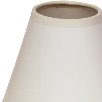 4" Gloss White with White  Set of 6 Chandelier Parchment Lampshades