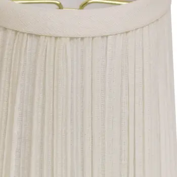 5" White Set of 6 Chandelier Broadcloth Lampshades