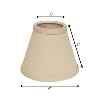 4" Slate Grey Set of 6 Chandelier No Slub Lampshades