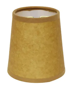 5" Canvas Set of 6 Chandelier Kraft Paper Lampshades