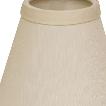 Ivory No Slub Innsbruck Empire Lamp shade 4"W Bottom