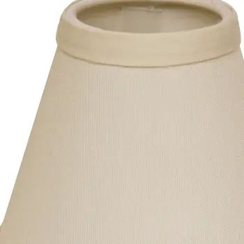 Ivory No Slub Innsbruck Empire Lamp shade 5"W Bottom