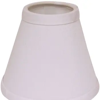 4" White Set of 6 Chandelier No Slub Lampshades