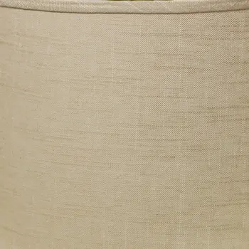13" Light Wheat Throwback Drum Linen Lampshade