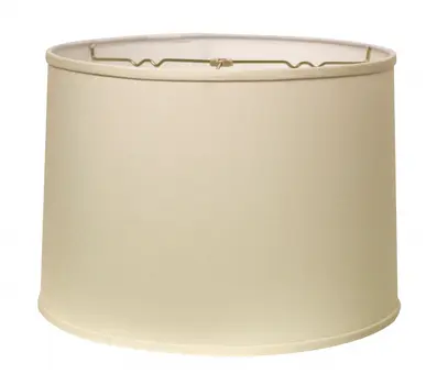 15" Ivory Throwback Drum No Slub Lampshade