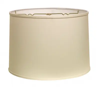 15" Ivory Throwback Drum No Slub Lampshade