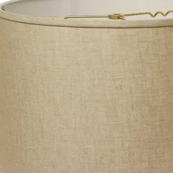 15" Dark Wheat Throwback Drum Linen Lampshade