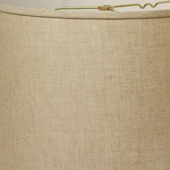 15" Dark Wheat Throwback Drum Linen Lampshade