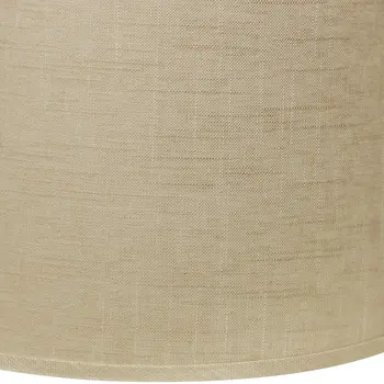 16" Light Wheat Throwback Drum Linen Lampshade