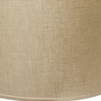 16" Dark Wheat Throwback Drum Linen Lampshade