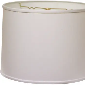 17" White Throwback Drum No Slub Lampshade