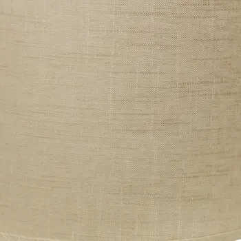 17" Light Wheat Throwback Drum Linen Lampshade