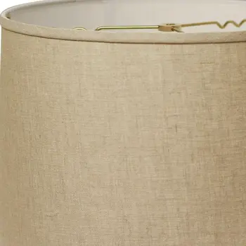 17" Dark Wheat Throwback Drum Linen Lampshade