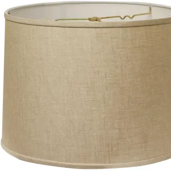 17" Dark Wheat Throwback Drum Linen Lampshade