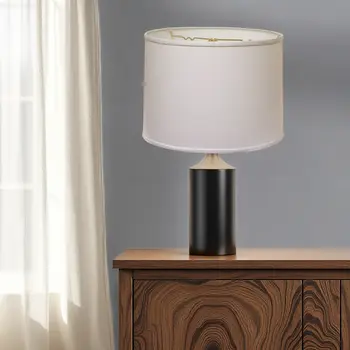 18" White Throwback Drum No Slub Lampshade