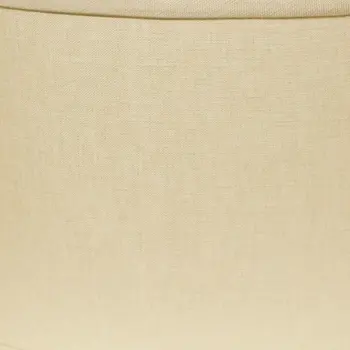 12" Parchment Biege Throwback Oval Linen Lampshade