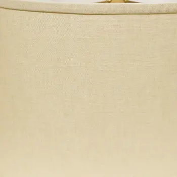12" Parchment Biege Throwback Oval Linen Lampshade