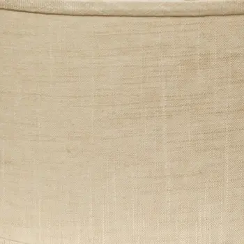 14" Light Wheat Throwback Oval Linen Lampshade