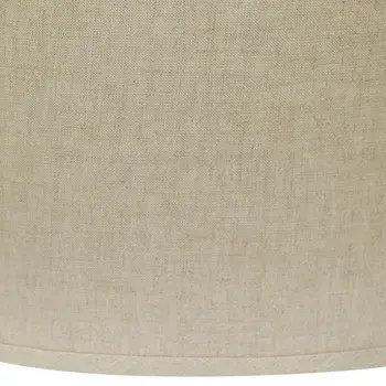 14" Dark Wheat Throwback Oval Linen Lampshade