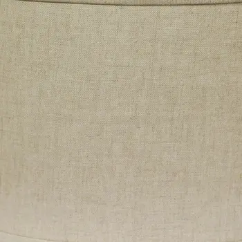14" Dark Wheat Throwback Oval Linen Lampshade