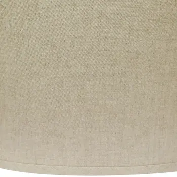 14" Dark Wheat Throwback Oval Linen Lampshade