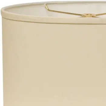 16" Ivory Throwback Oval No Slub Lampshade